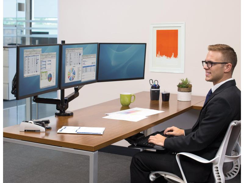 Fellowes Tischhalterung Professional Series bis 9 kg pro 3 Monitorarm