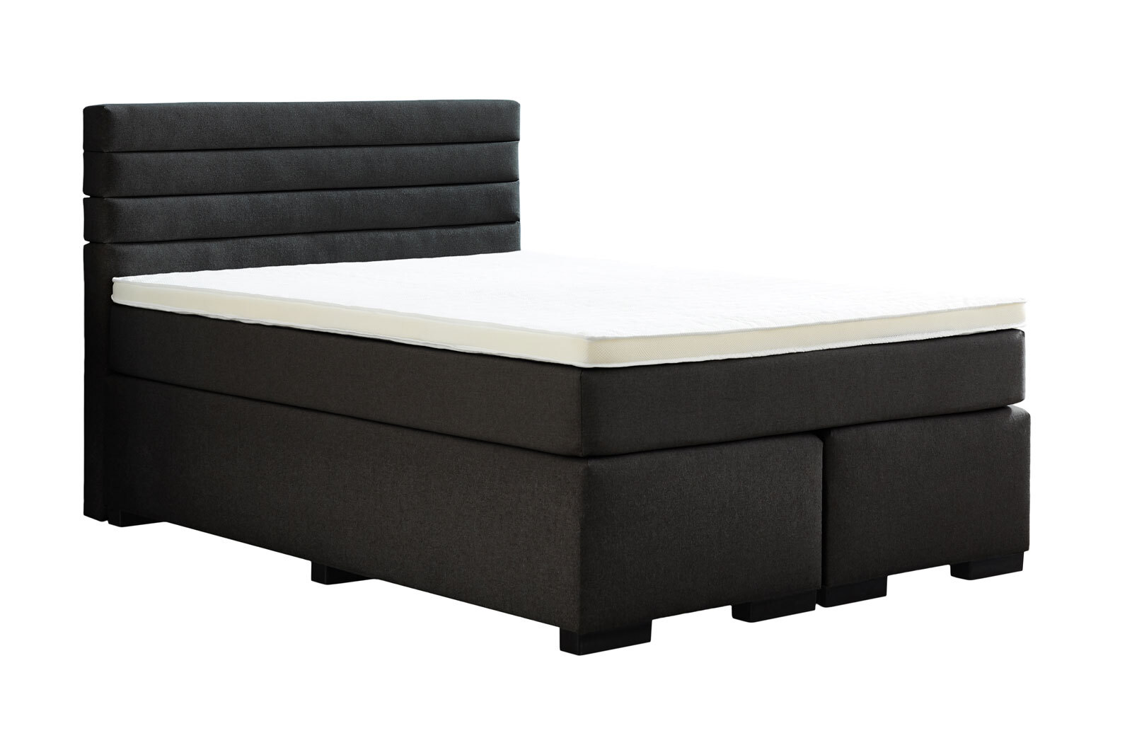 Boxspringbett GIANNI 140 x 200 cm anthrazit
