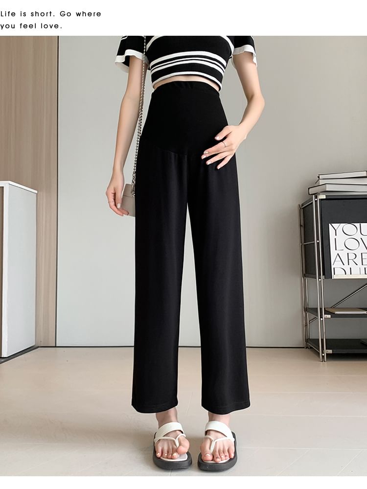 Aestering - Zwangerschapsbroek met elastische taille en rechte pijpen