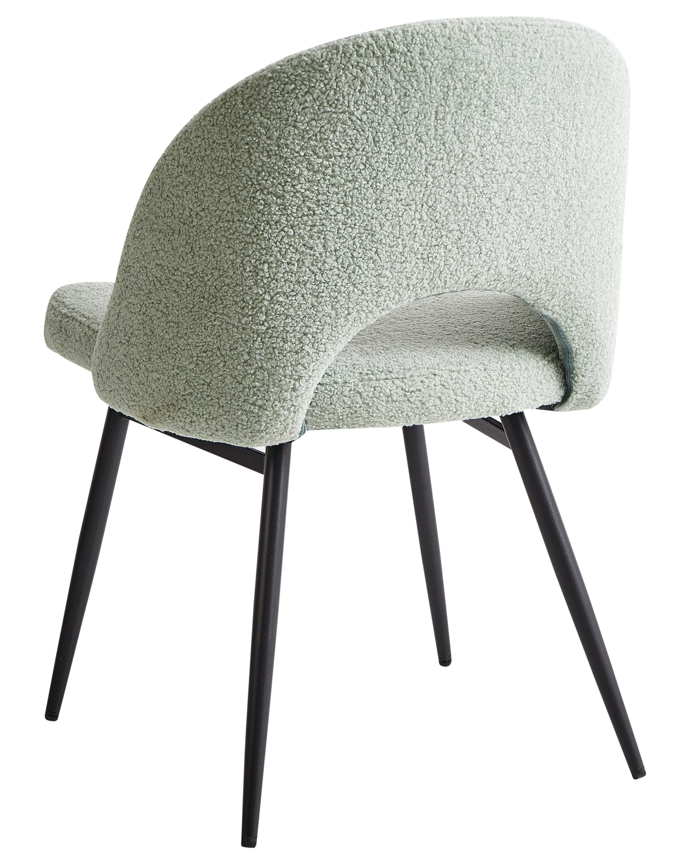 Set van 2 eetkamerstoelen ONAGA Bouclé Lichtgroen