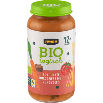 Jumbo Biologisch Babyvoeding Spaghetti Bolognese met Rundvlees 12+ Maanden 250 g