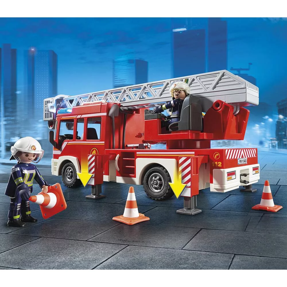 CAMION POMPIERS AVEC ECHELLE PIVOTANTE - 9463