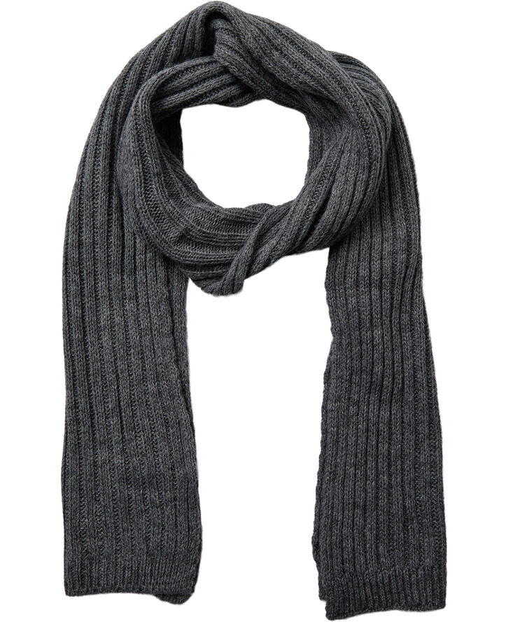 Magasin du Nord Collection Rib Scarf long Grey