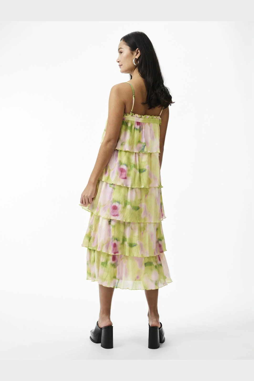 Y.A.S Yasfilippa Strap Midi Dress  cannoli cream filippa print