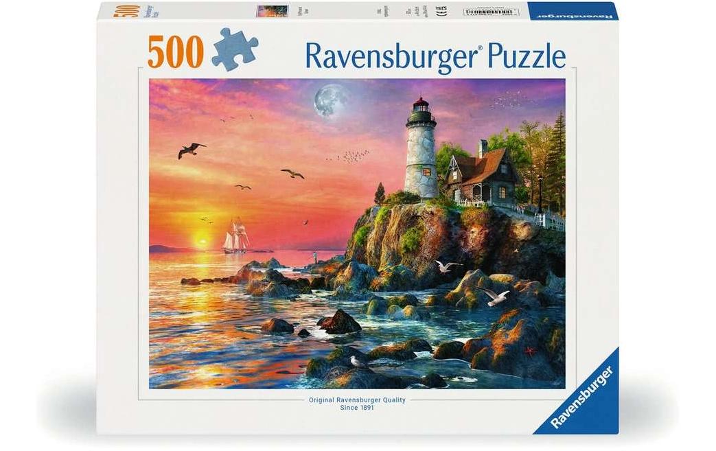 Puzzle Leuchtturm am AbendKlassisches Puzzle