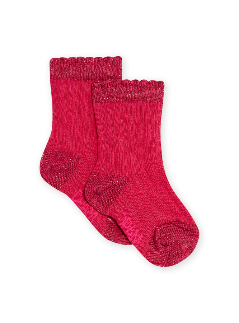 Chaussettes rouges bébé fille
