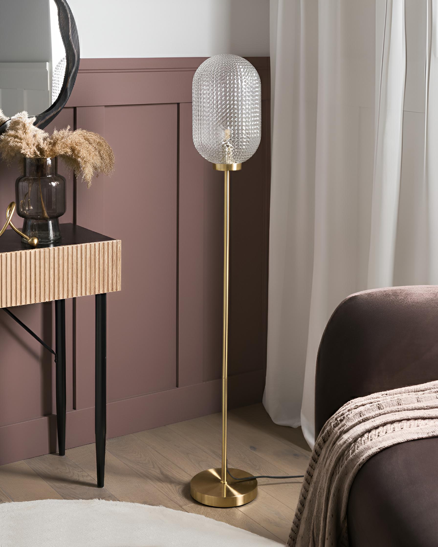 Staande lamp PORTERO Metaal Goud