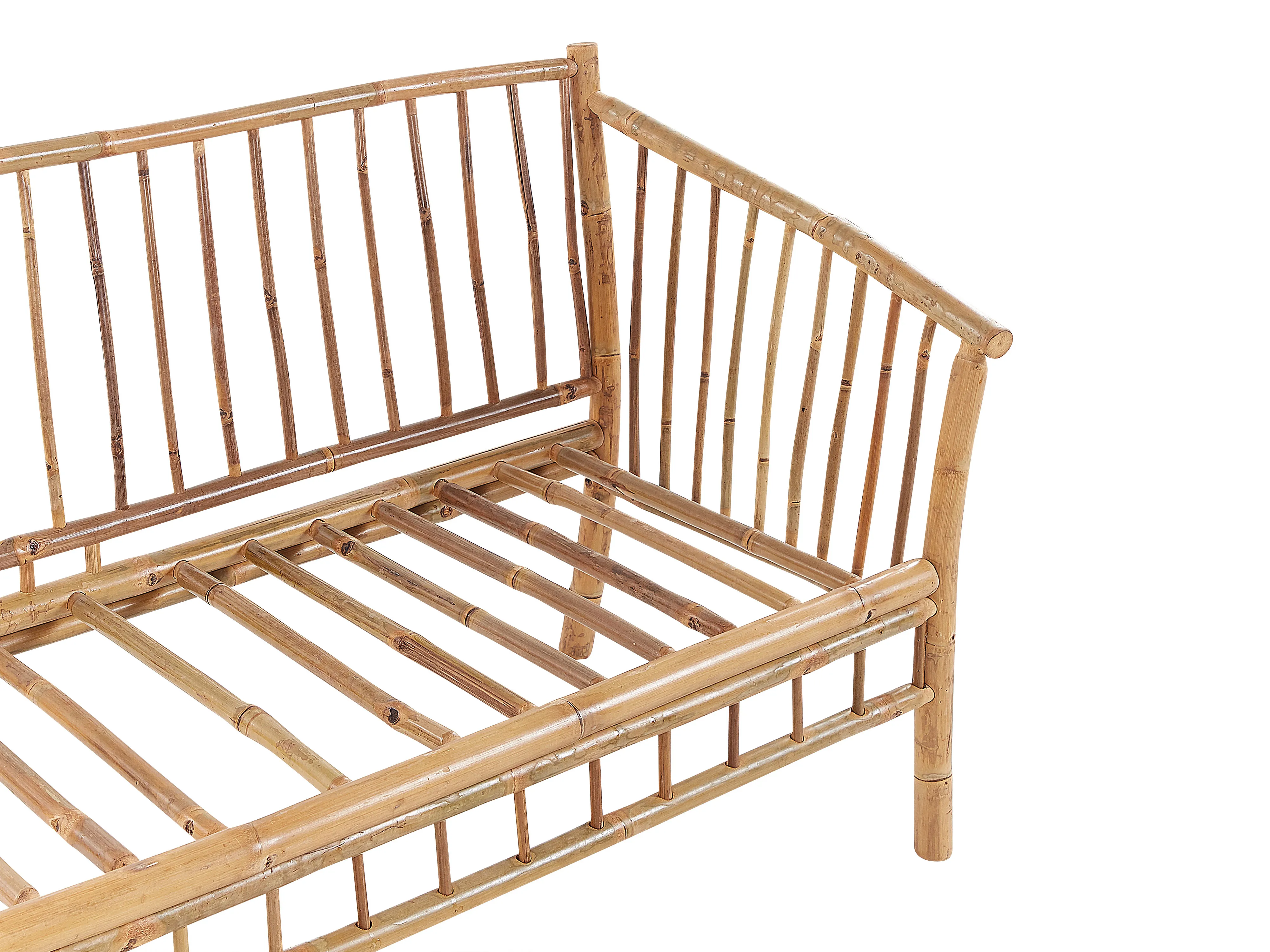 Loungeset met tafel 4-zits MAGGIORE Bamboehout Lichtbruin