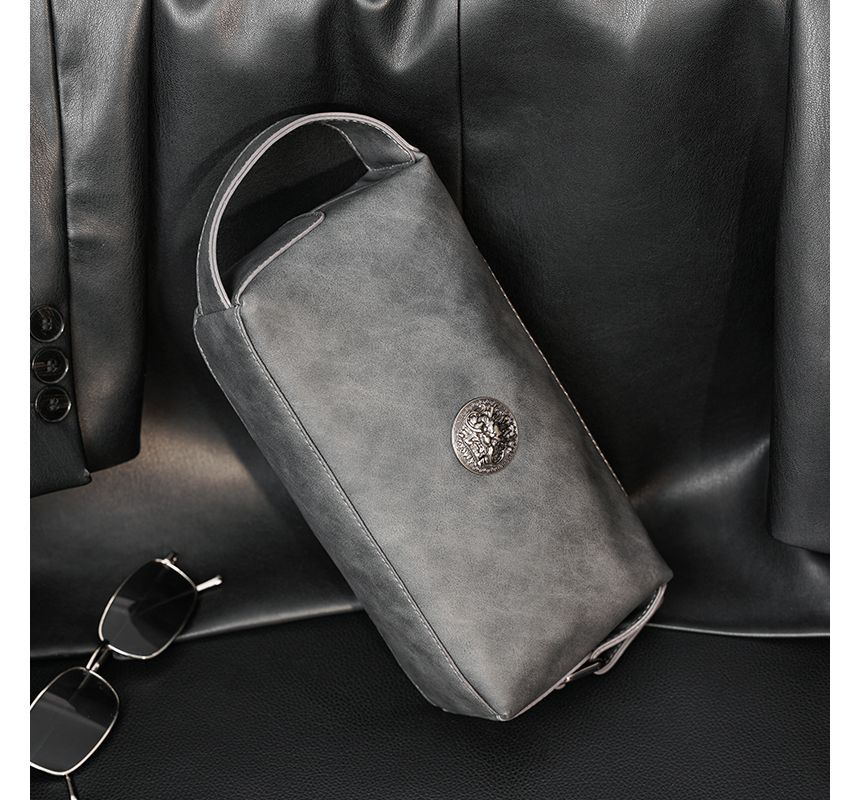 BagBuzz - Clutch met rits van imitatieleer