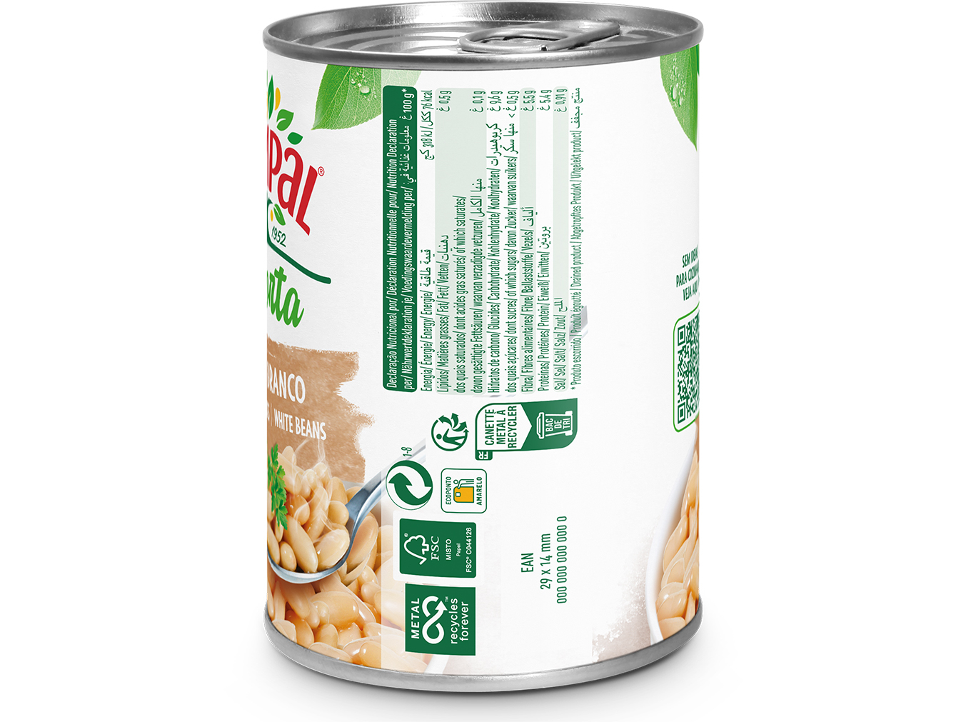 FEIJÃO COMPAL DA HORTA BRANCO 410G
