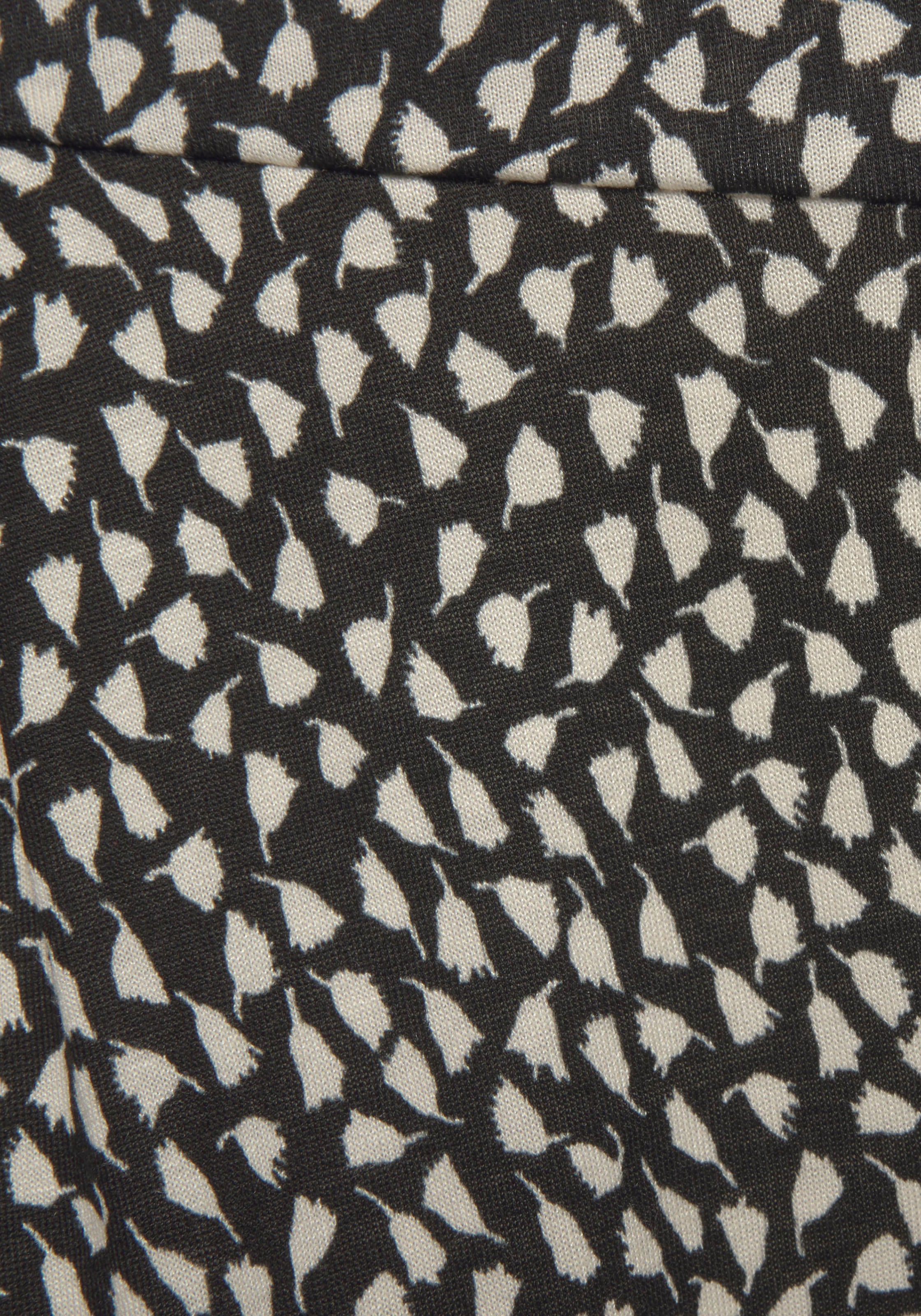 s.Oliver Strandhose  mit Blumendruck und Taschen, leichte Jerseyhose