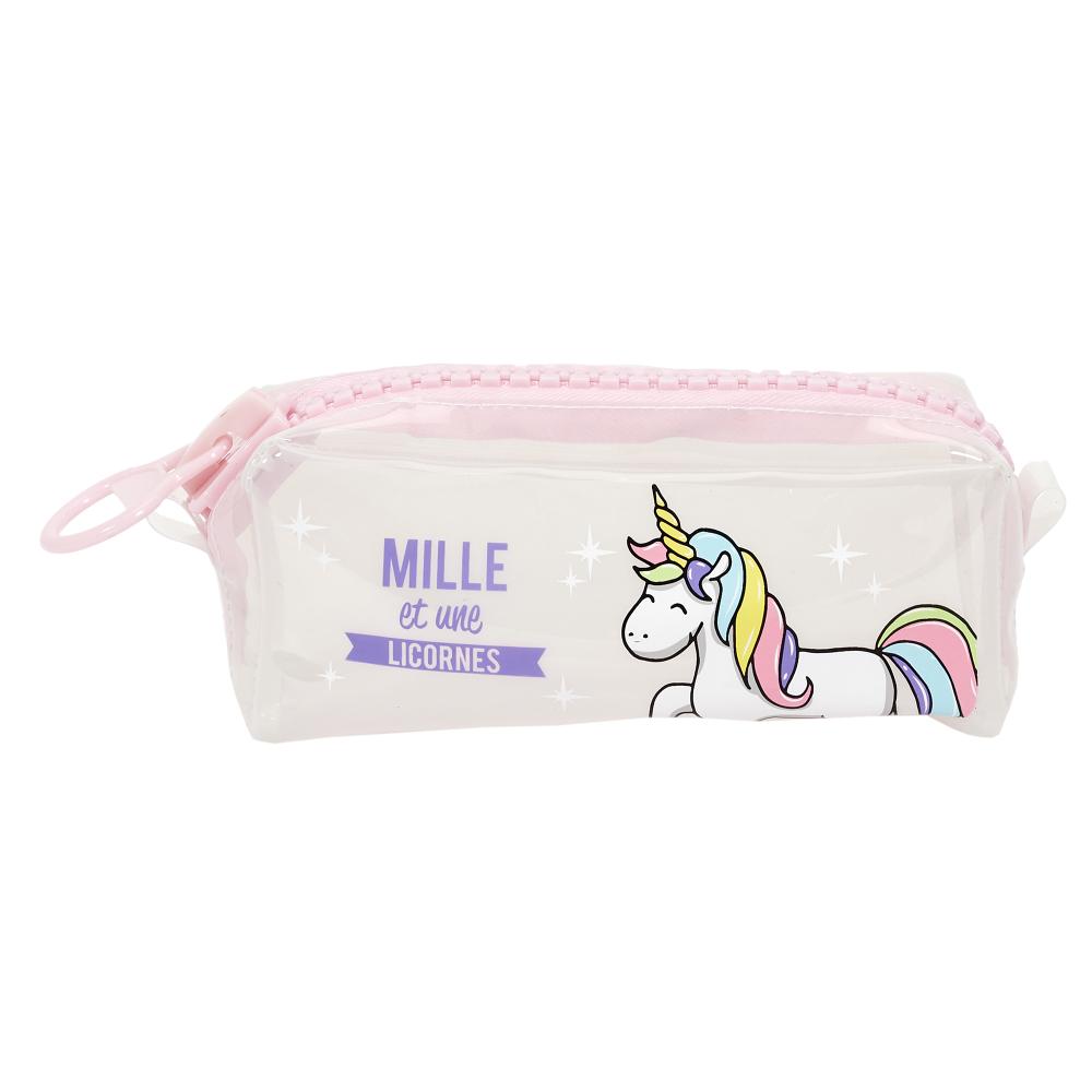 TROUSSE TRANSPARENTE LICORNE