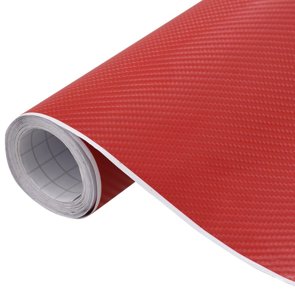 vidaXL 4D Auto Wrap, Rood, 100x150 cm