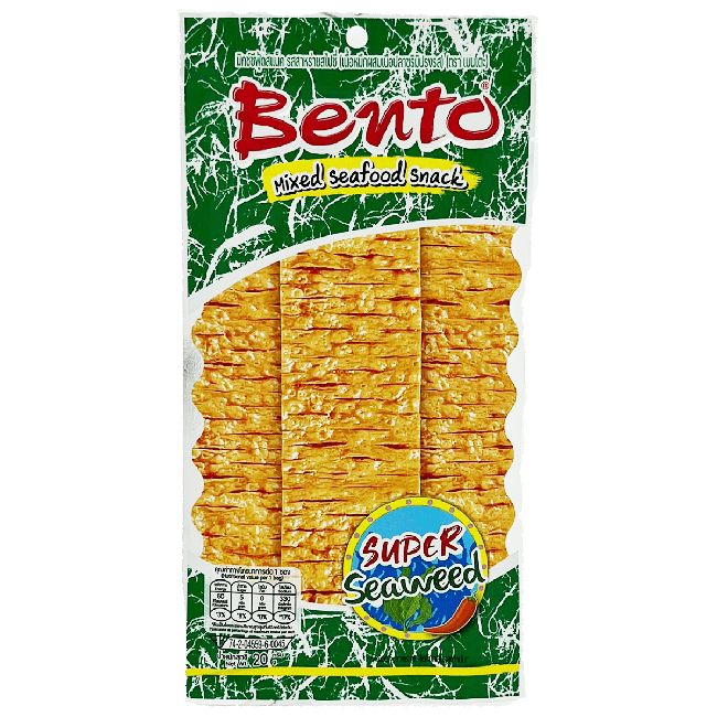 Bento Gemengde Zeevruchtensnack Pittig Zeewier 20g