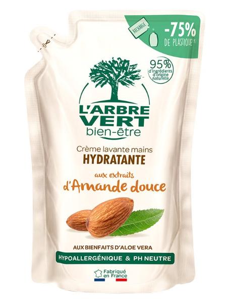 L'ARBRE VERT Öko Refill Handseife<br>300 ml, Beutel, flüssig, mit Bio Süssmandel französisch