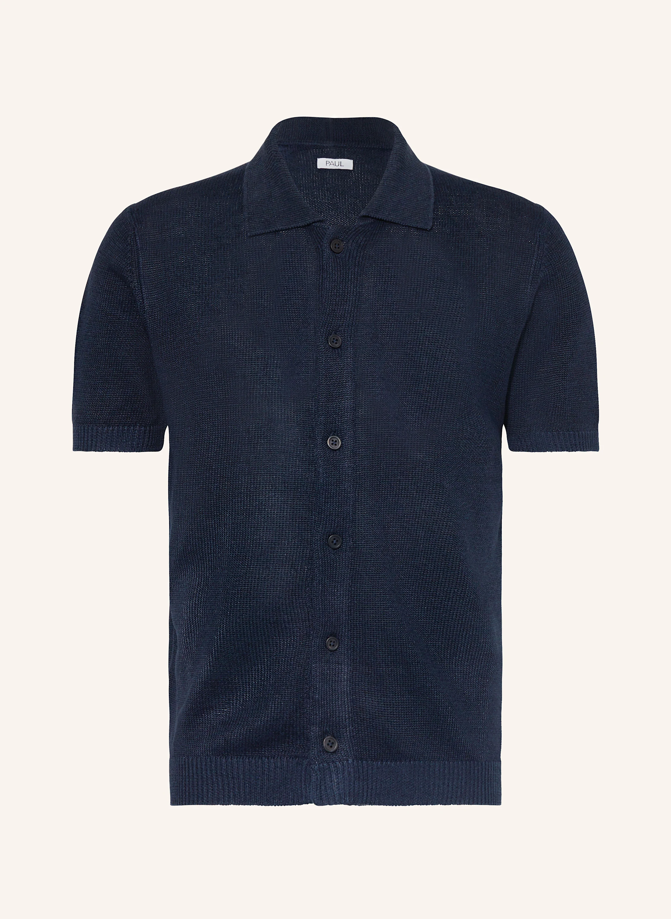 PAUL Strickhemd Comfort Fit aus Leinen