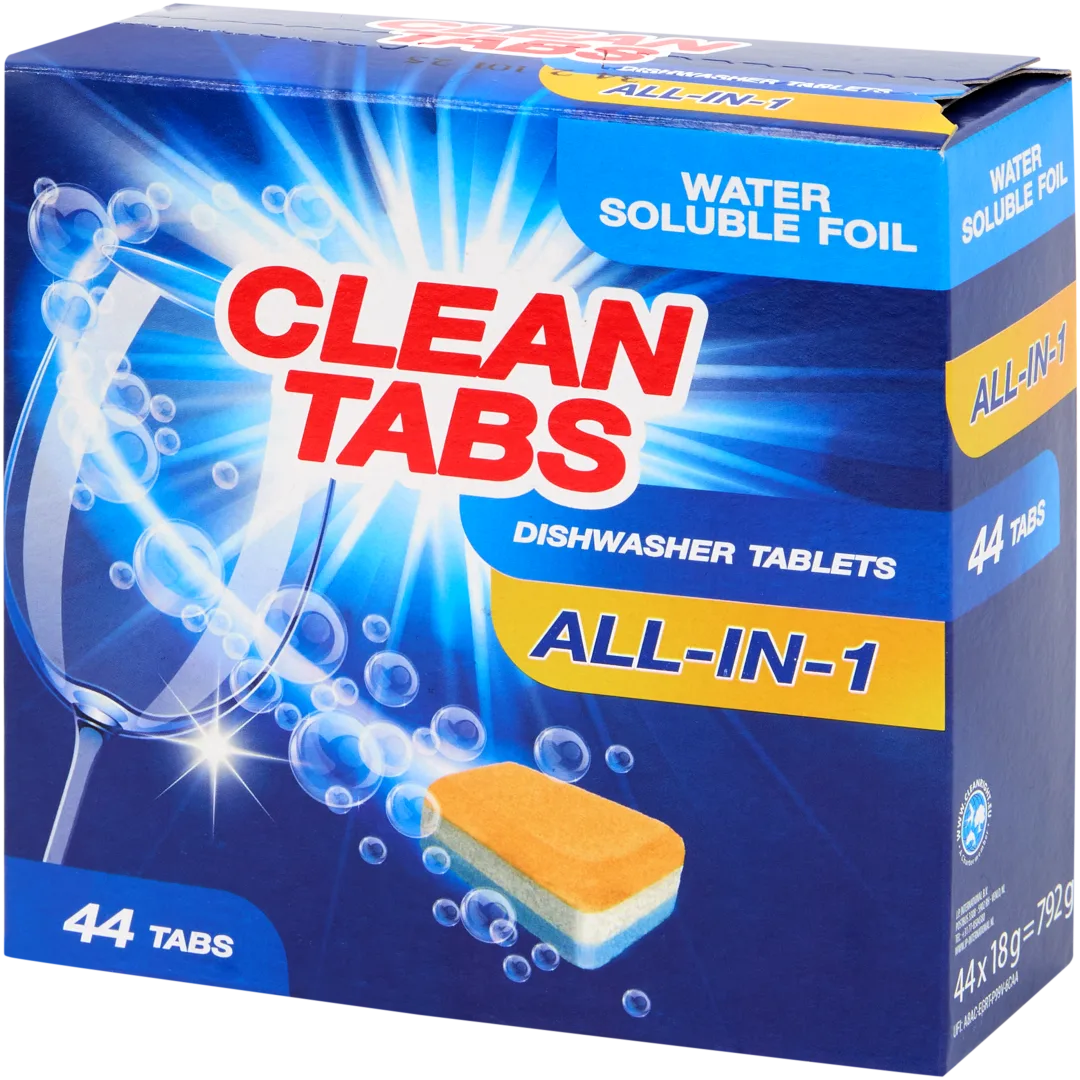 Vaatwastabletten All-in-1 44 stuks