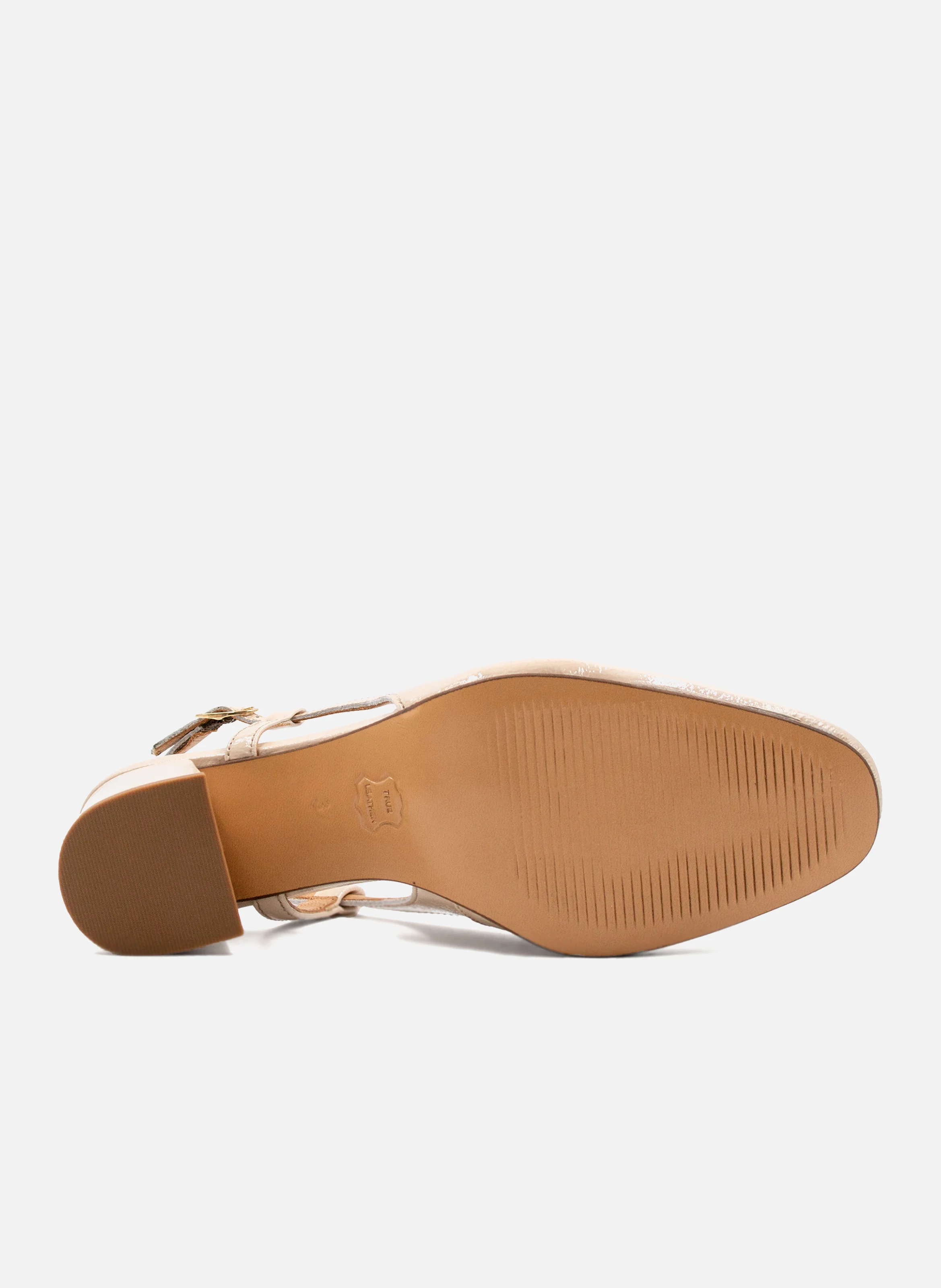 Escarpins slingback cuir vernis | Blanc