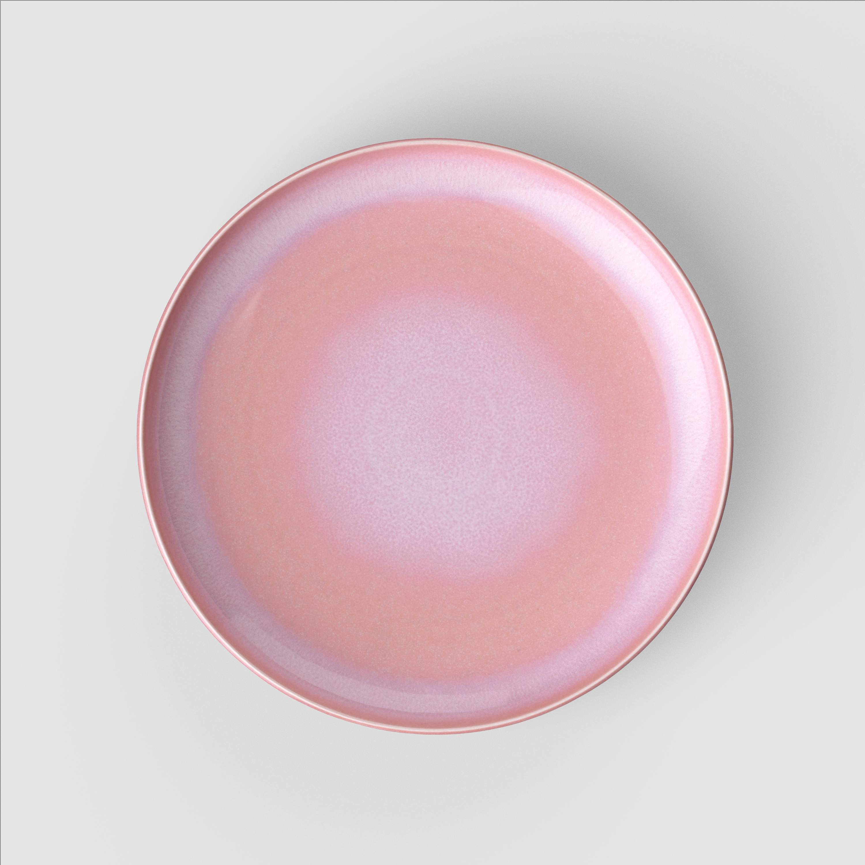 Perlemor Appetizer and dessert plate Pink, 9.4'', Premium Porcelain