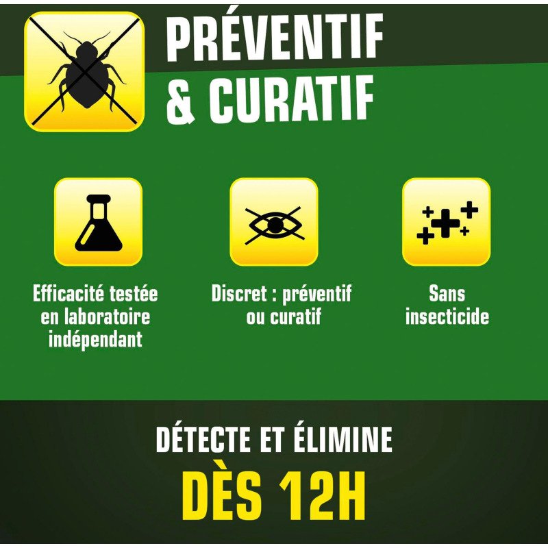 Piège à punaises de lit K-Pro vert - Étui de 4