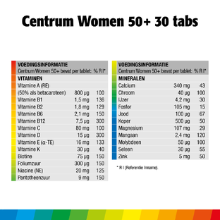 Centrum Women 50  Multivitaminen Tabletten Duo 2x30TB