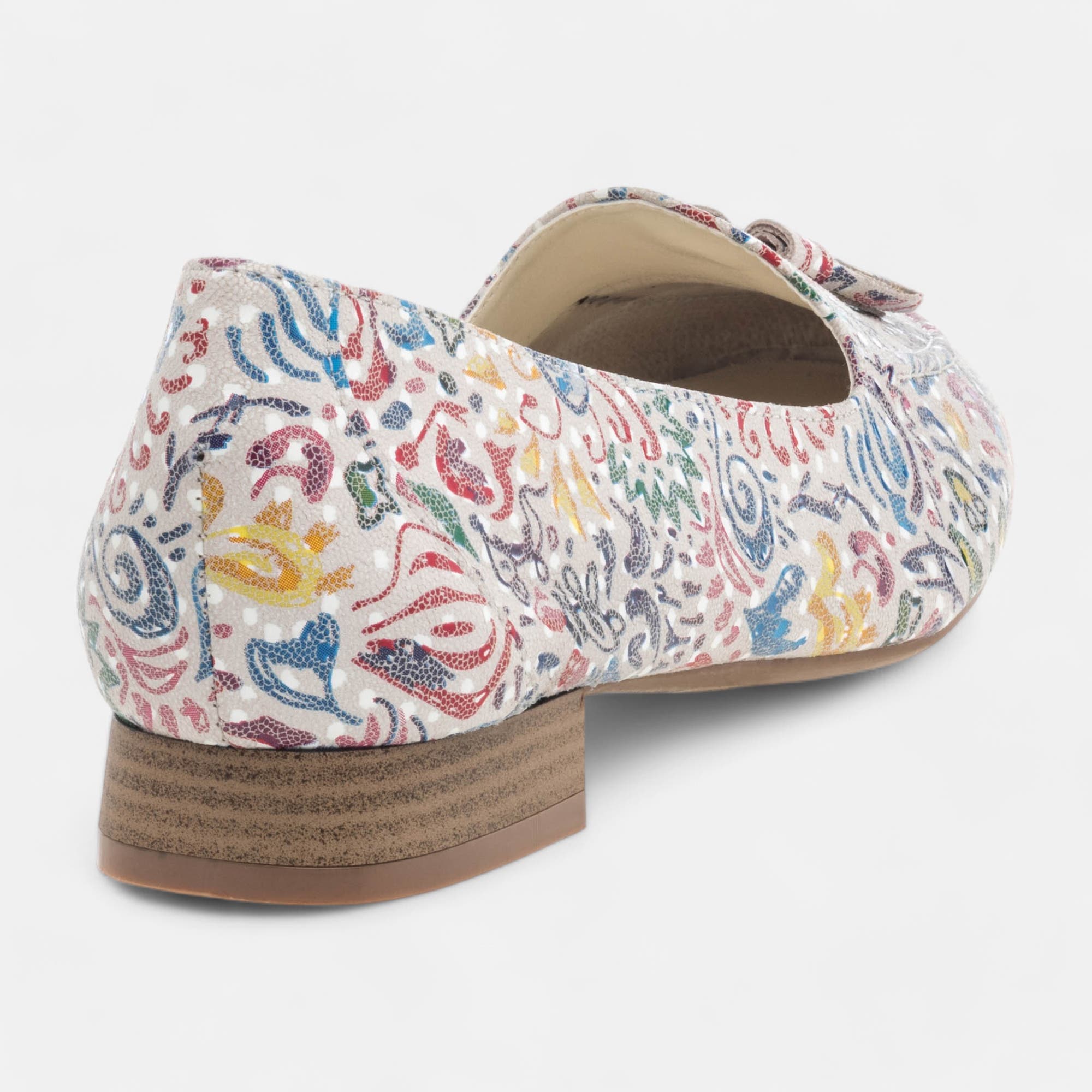 Mocassins Femme en cuir multicolore