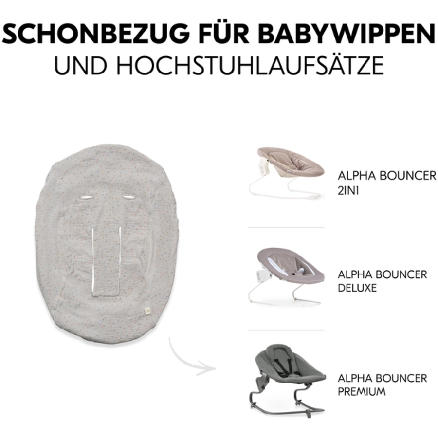 hauck Bezug für Babywippe Baby Bouncer Beige Dots