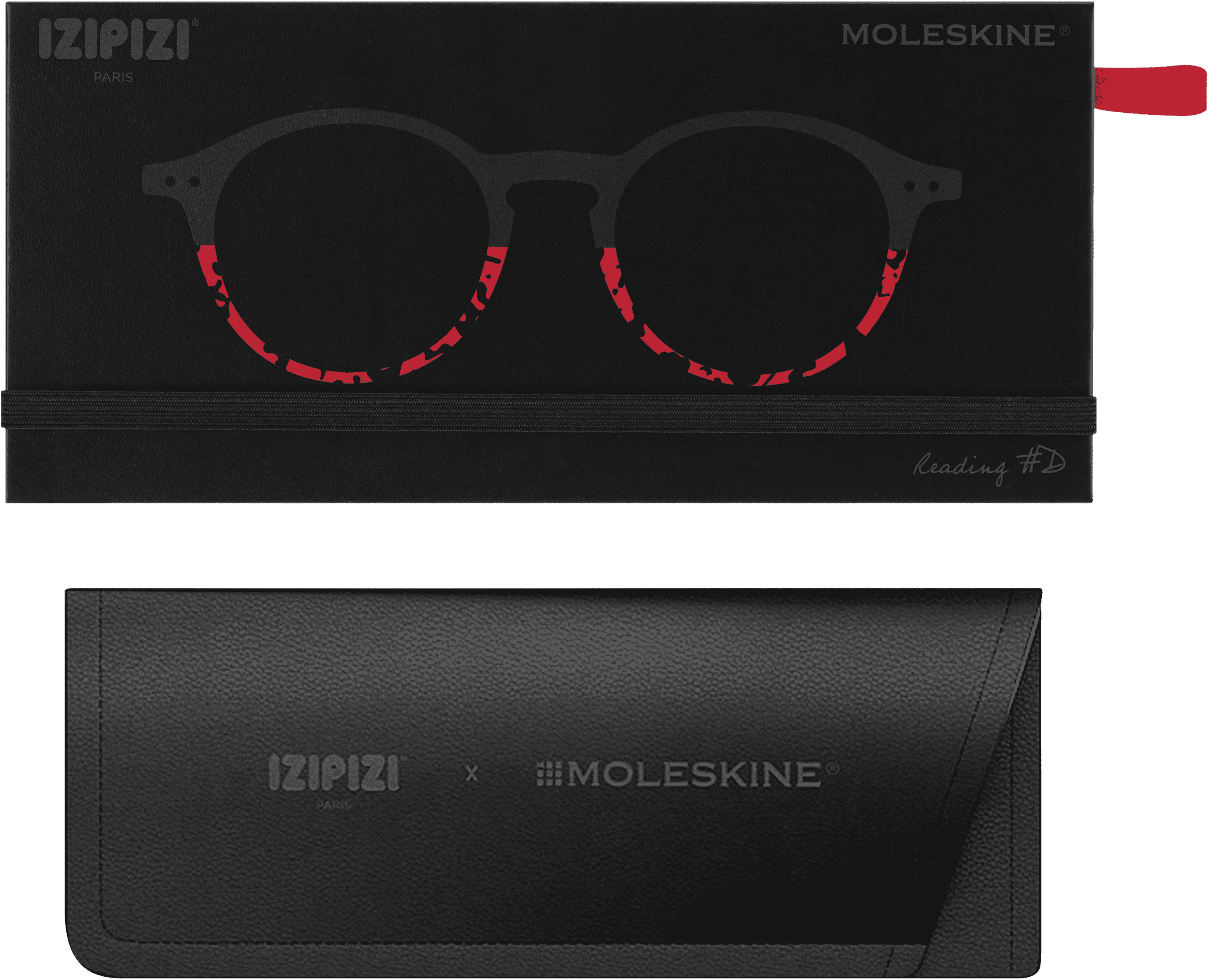 IZIPIZI x Moleskine Large Ruled Notebook and Reading Glasses