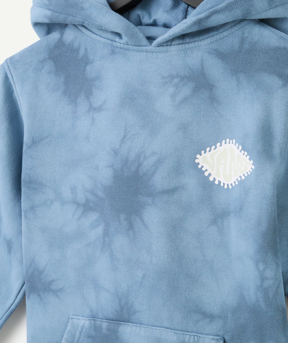 VANSSWEAT À CAPUCHE GARÇON BLEU SHAPER AVEC LOGO
