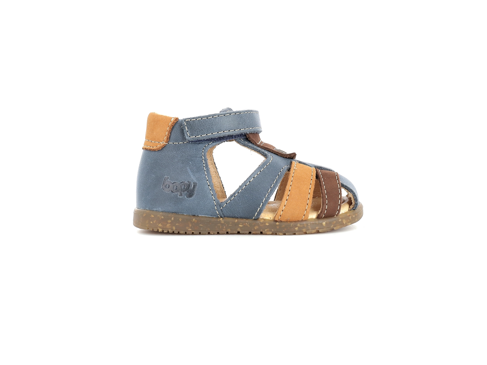 Bopy-RADIUS Cuir Bleu Marron