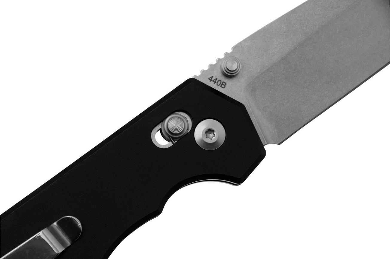 Böker Magnum Rockstub 01SC091 Stonewashed 440B, Black Aluminium, zakmes
