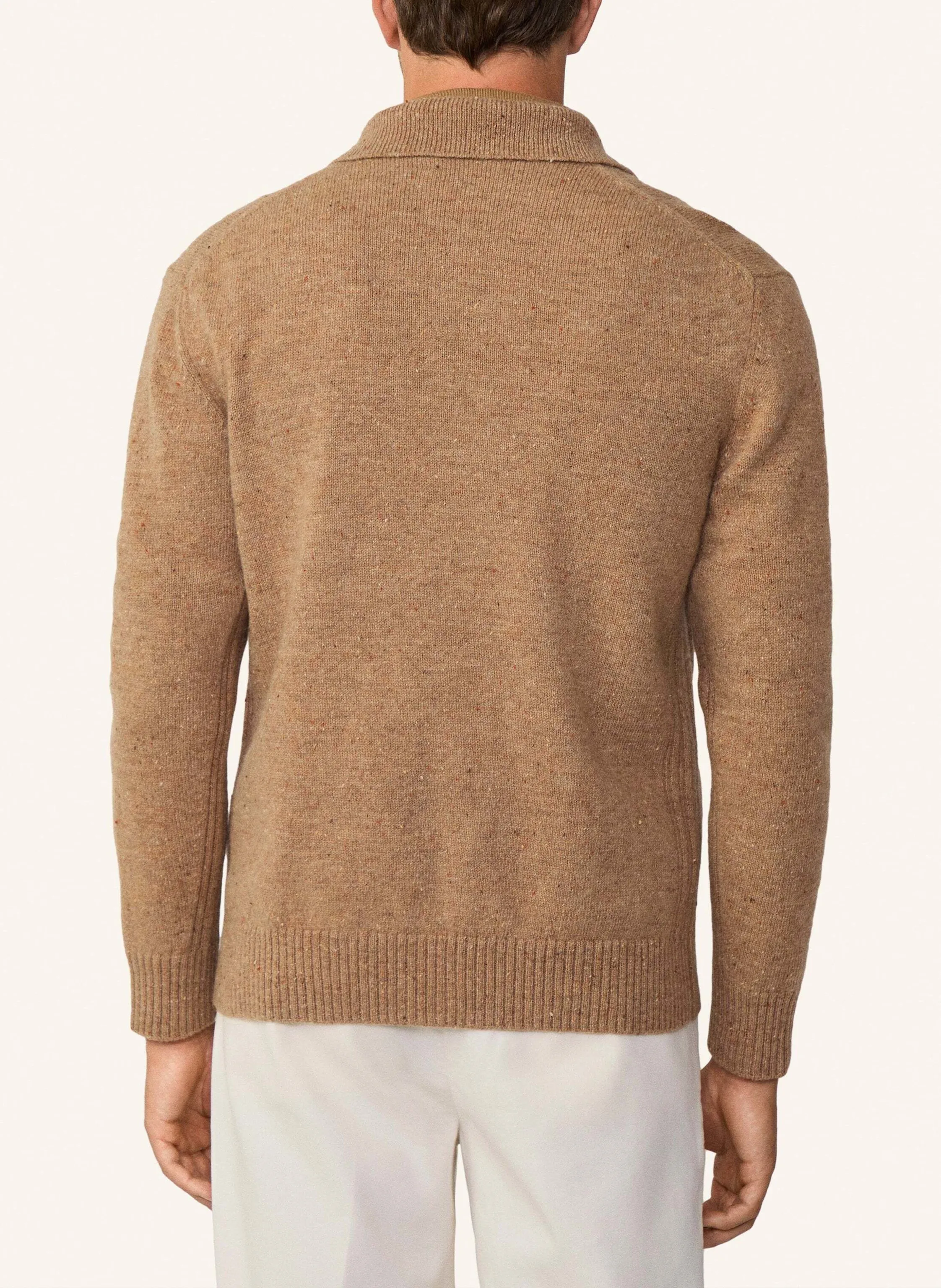 HACKETT LONDON Sweatjacke DONEGAL KNIT OVERSHIRT