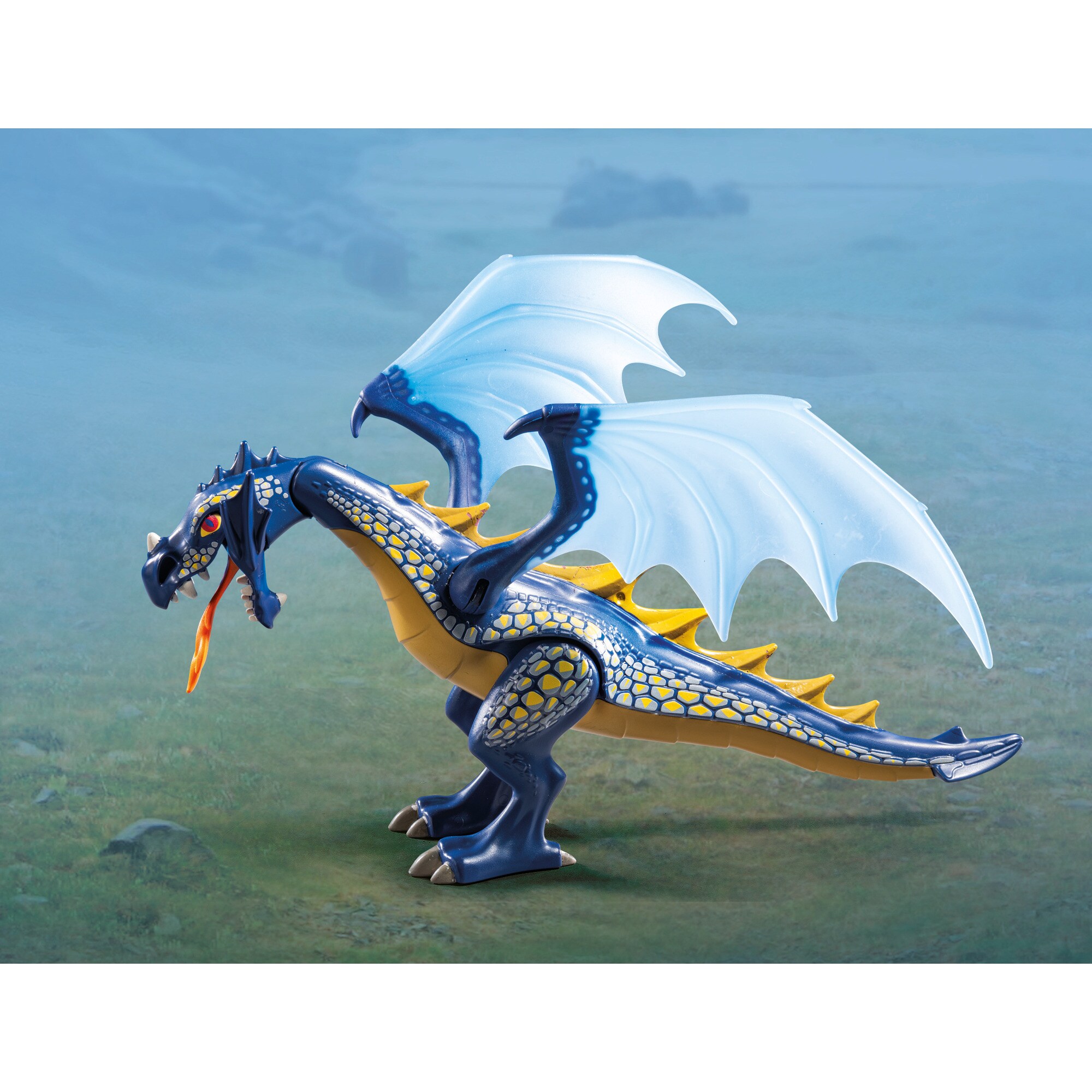 PLAYMOBIL Konstruktionsspielzeug Novelmore Drache im Gefecht