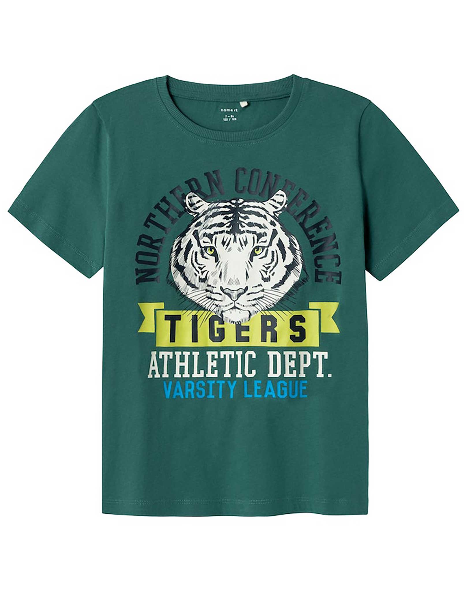 T-Shirt NKMBERTE TIGERS in mallard green
