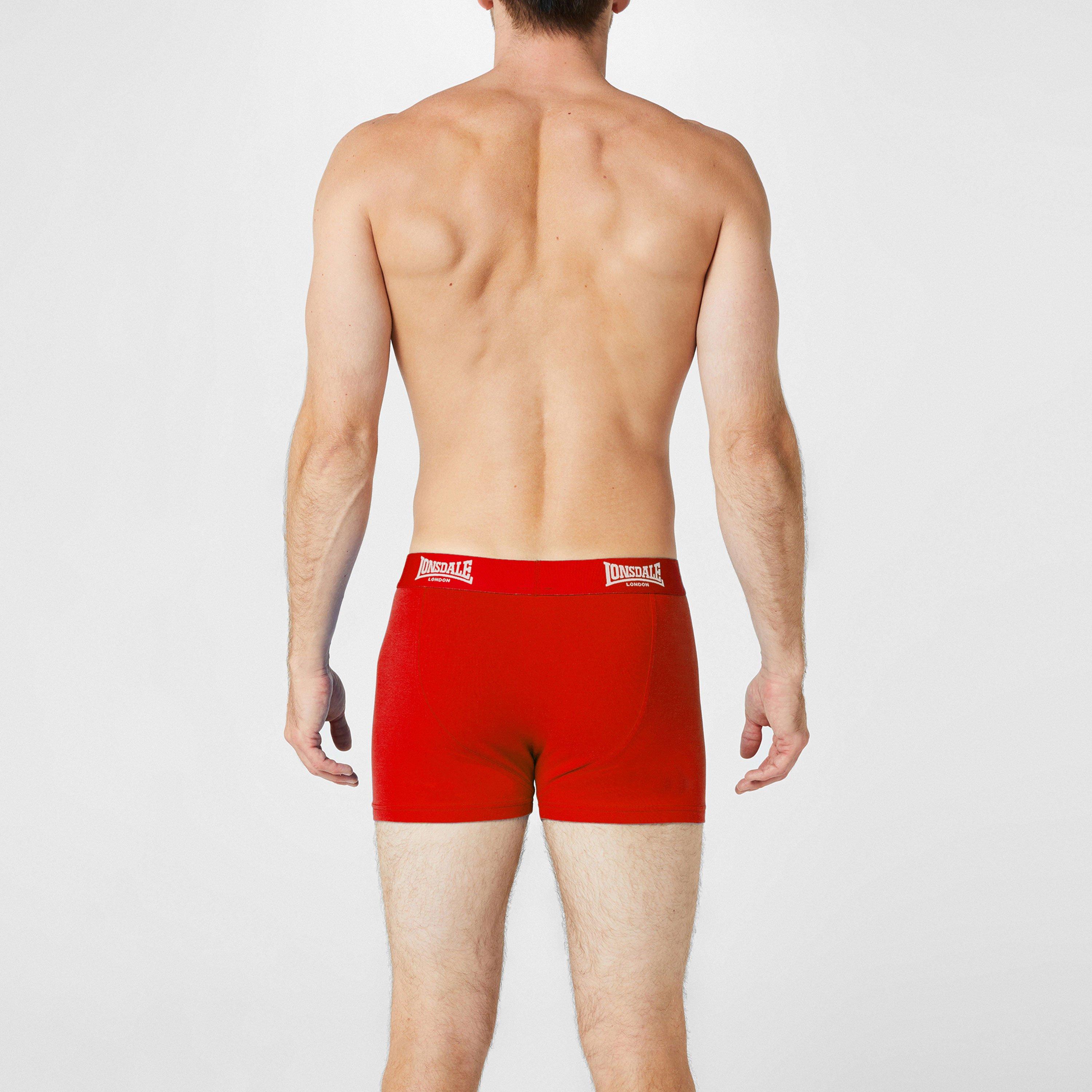 Lonsdale 2 Pack Trunk Mens