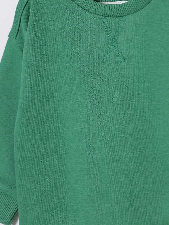 Conjunto com 2 moletons combinando - Verde Grama
