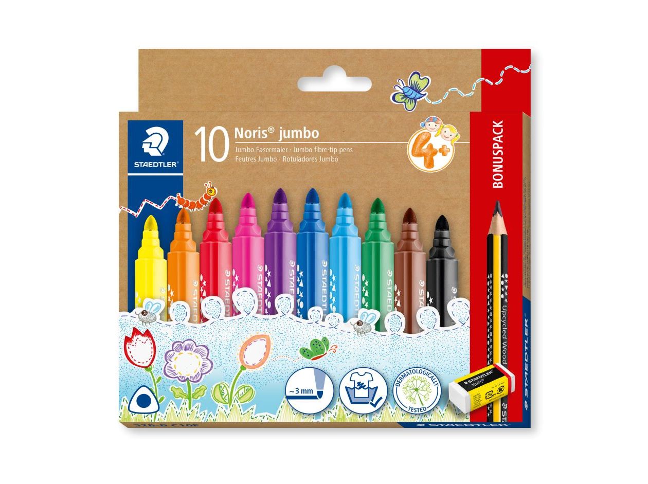 CONJUNTO 10 MARCADORES STAEDTLER NORIS JUNIOR