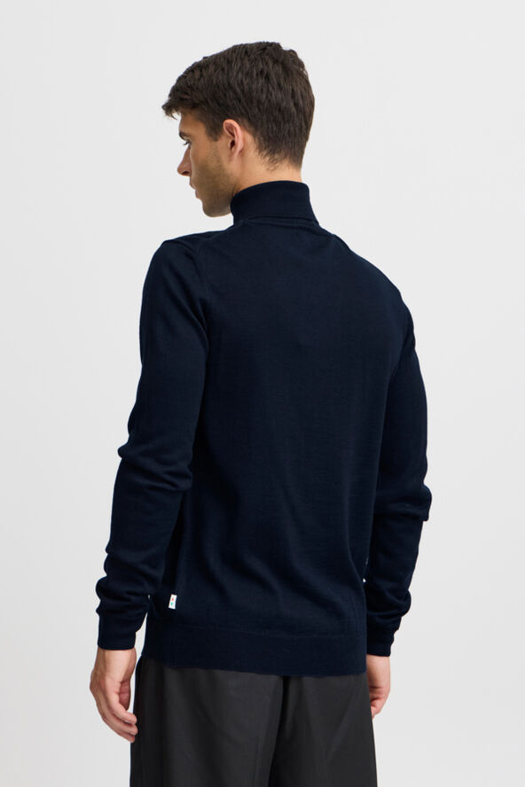 Casual Friday CFKONRAD Merino Roll Neck Knit Navy