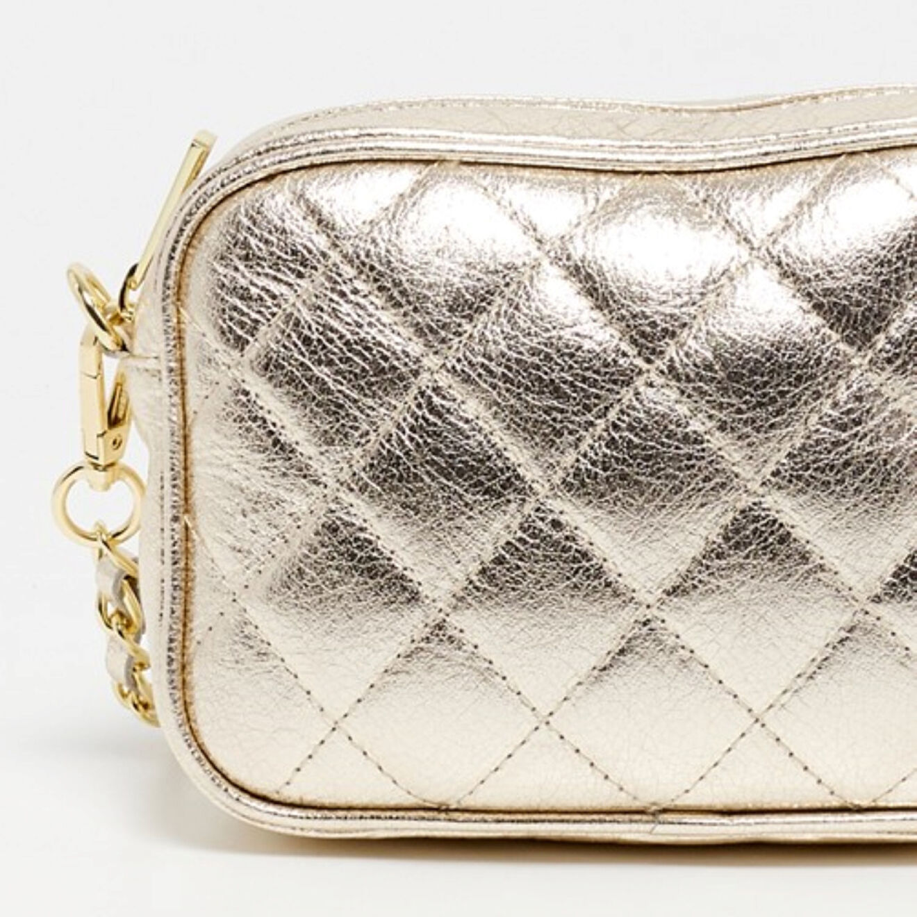 Christian Laurier Sac bandoulière en Cuir Faye dore foncé - 18x13x5.5 cm