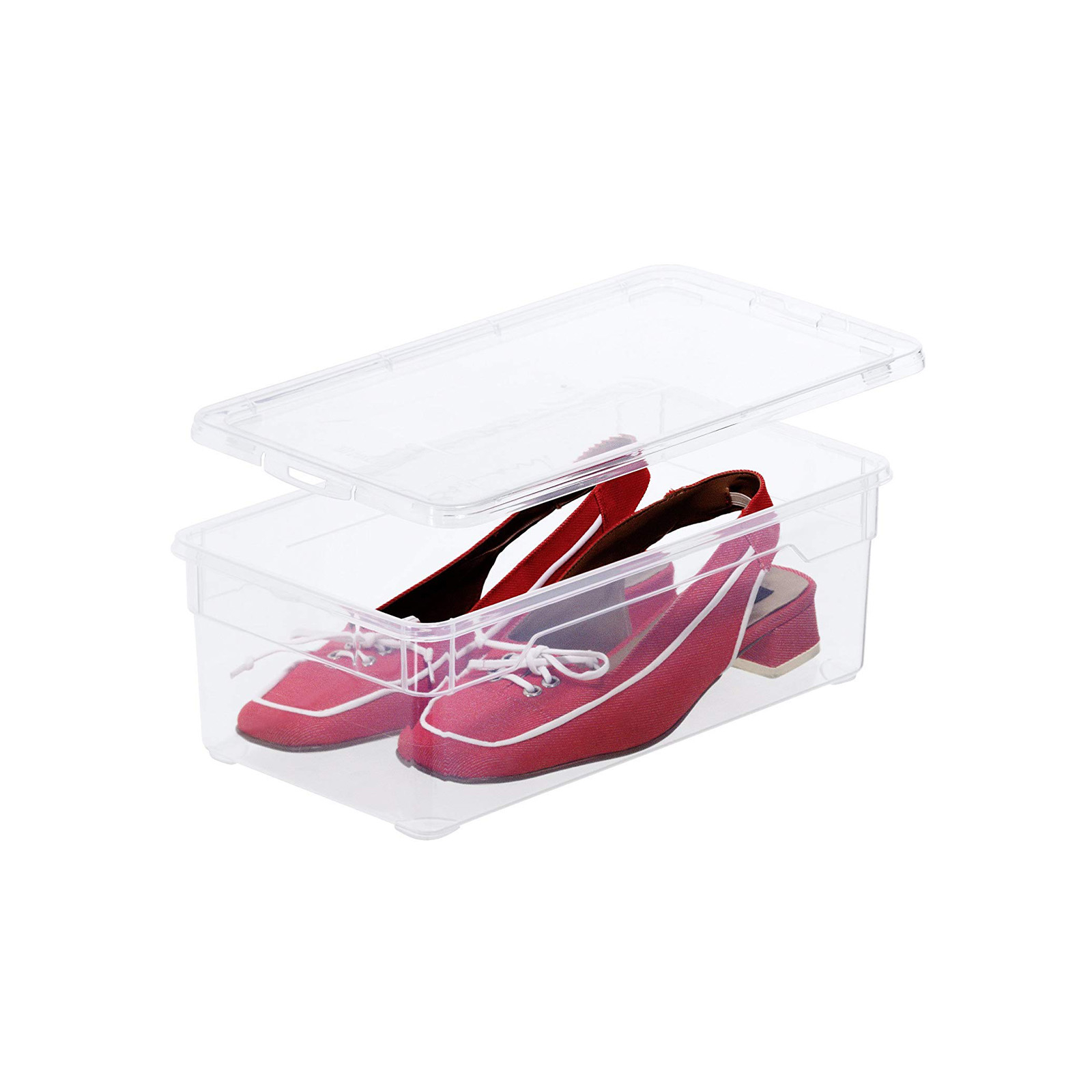 (5l) CLEAR Lady Shoe Clearbox Organizer Aufbewahrungs Behälter (1708100096)