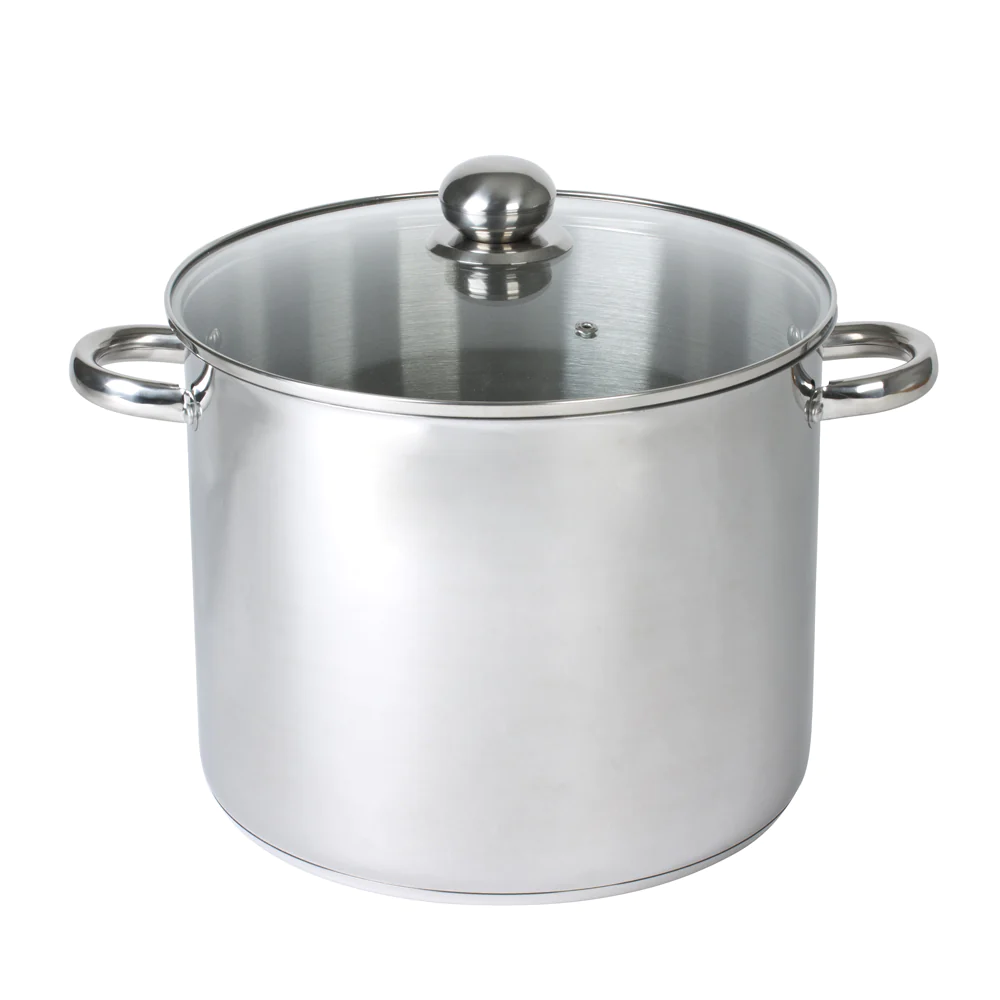 Traiteur 26 cm inox avec couvercle en verre Baumalu