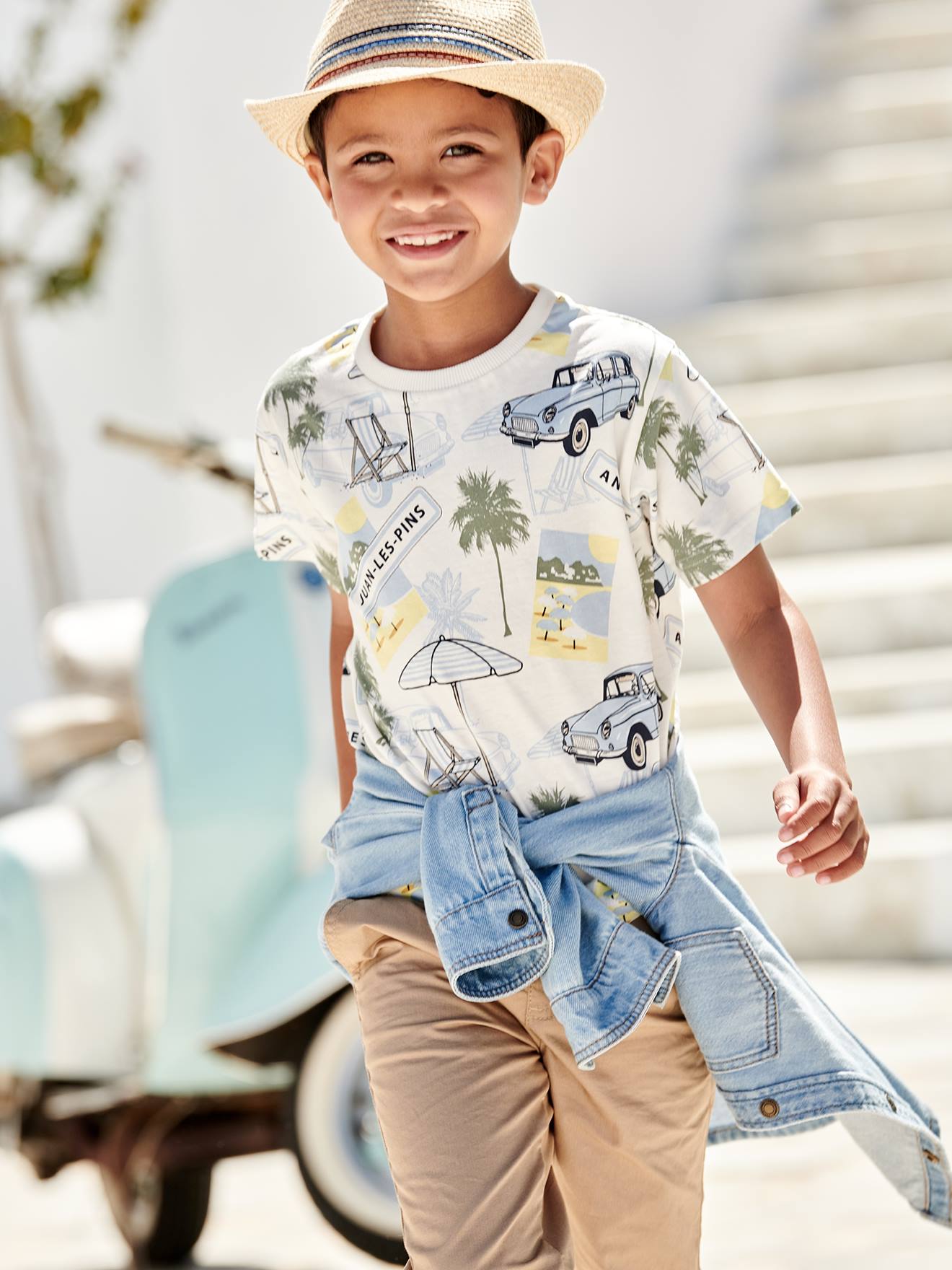 Camiseta branca estampada 