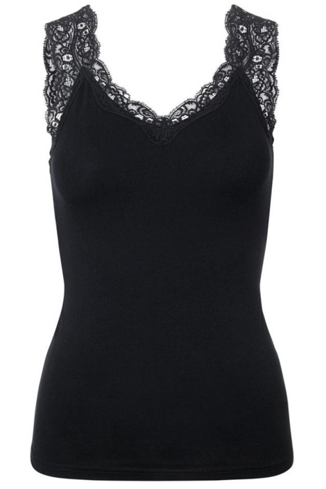 Pieces zwarte dames top