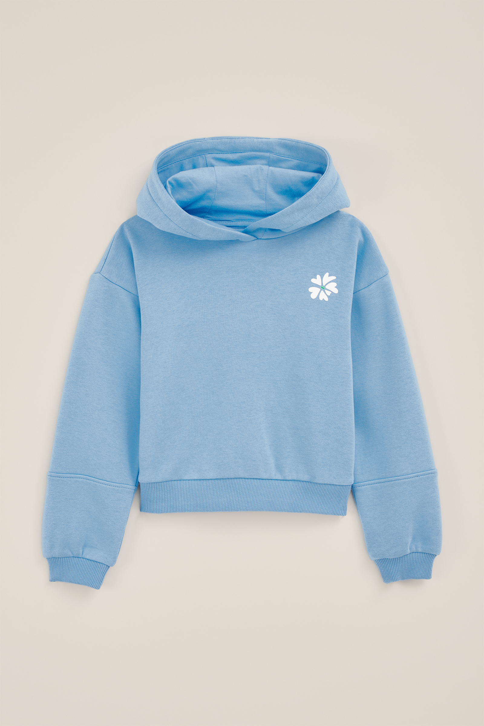 Meisjes hoodie met opdruk WE Fashion Lichtblauw
