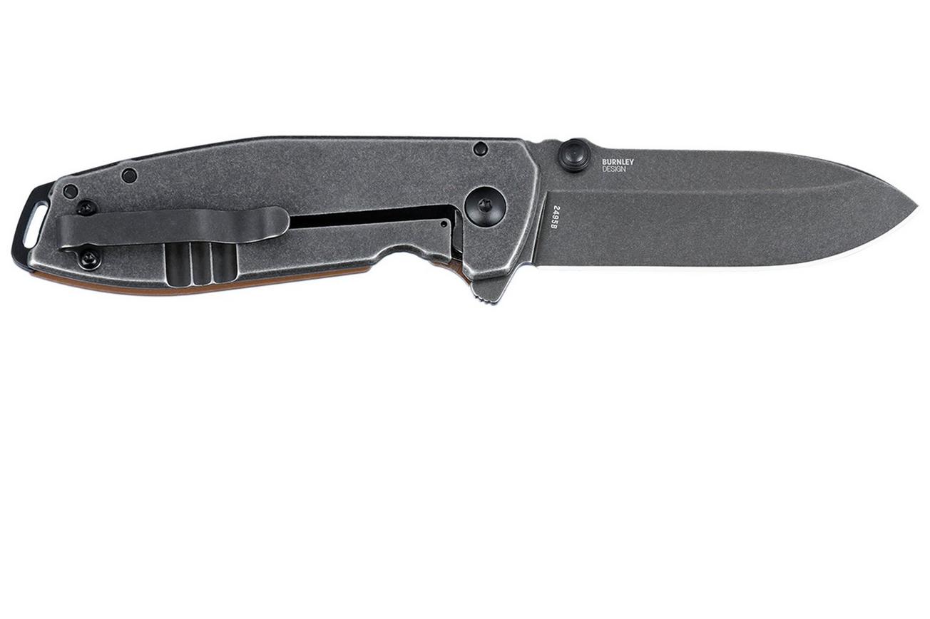 CRKT Squid XM Black 2495B Brown G10 zakmes, Lucas Burnley design