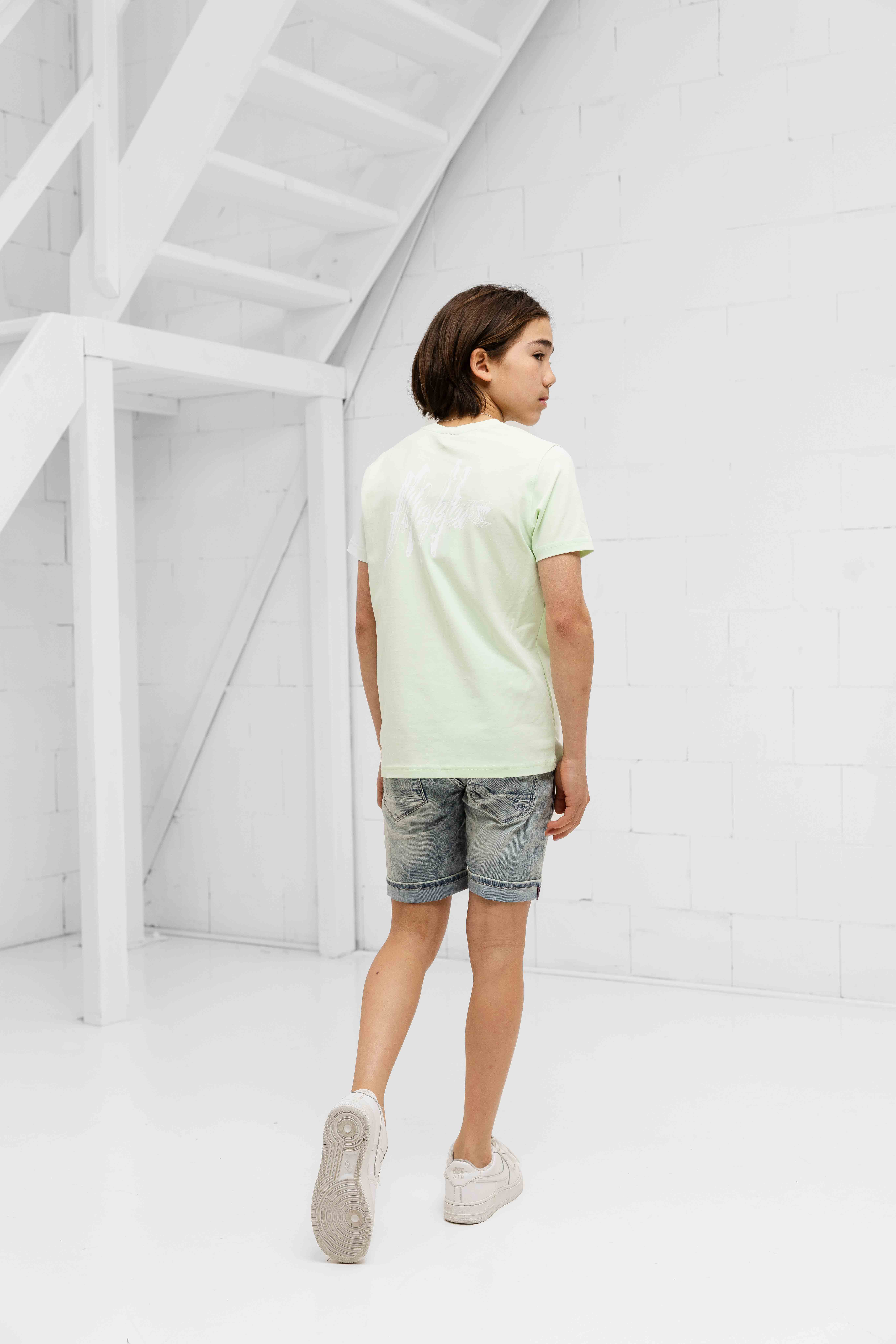 Malelions 3D Wave T-Shirt Kids Mintgroen
