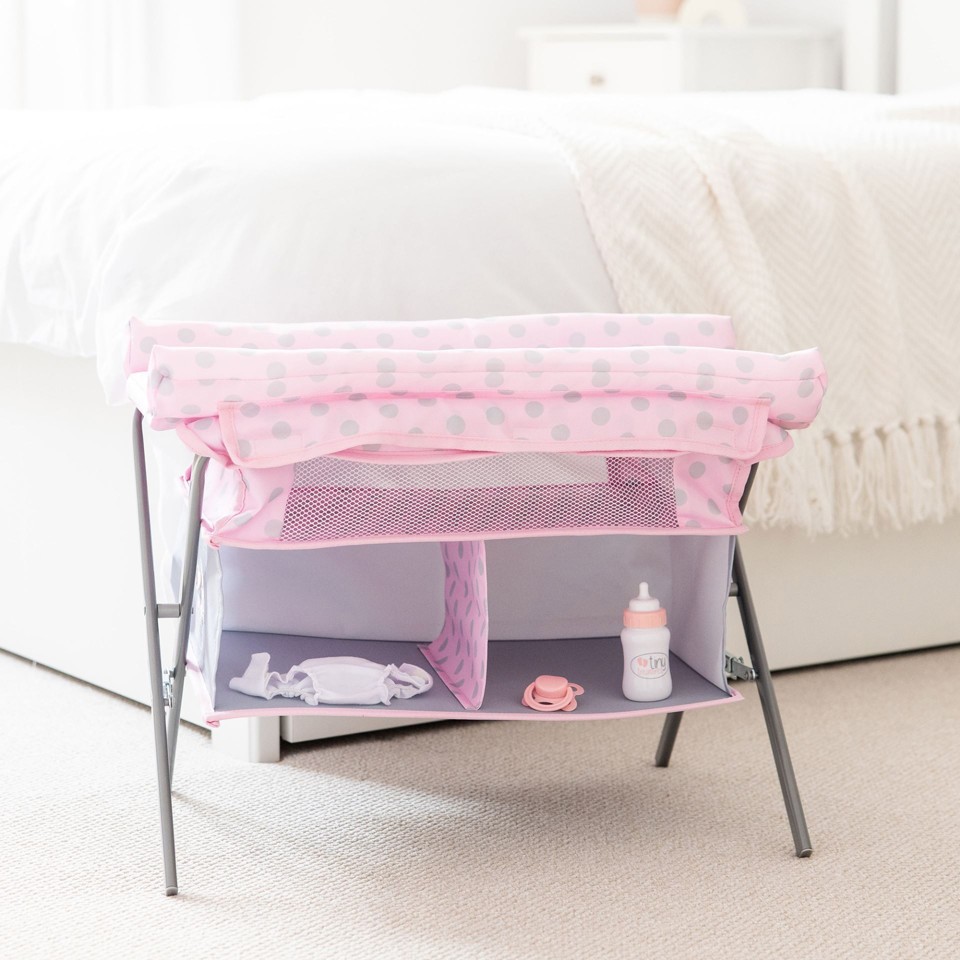 Tiny Treasures - Foldbart puslebord og seng