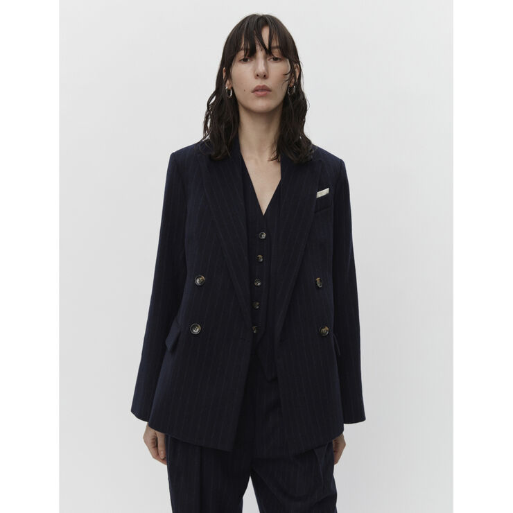 DAY Birger et Mikkelsen Preston - Woolen Pinstripe Total eclipse