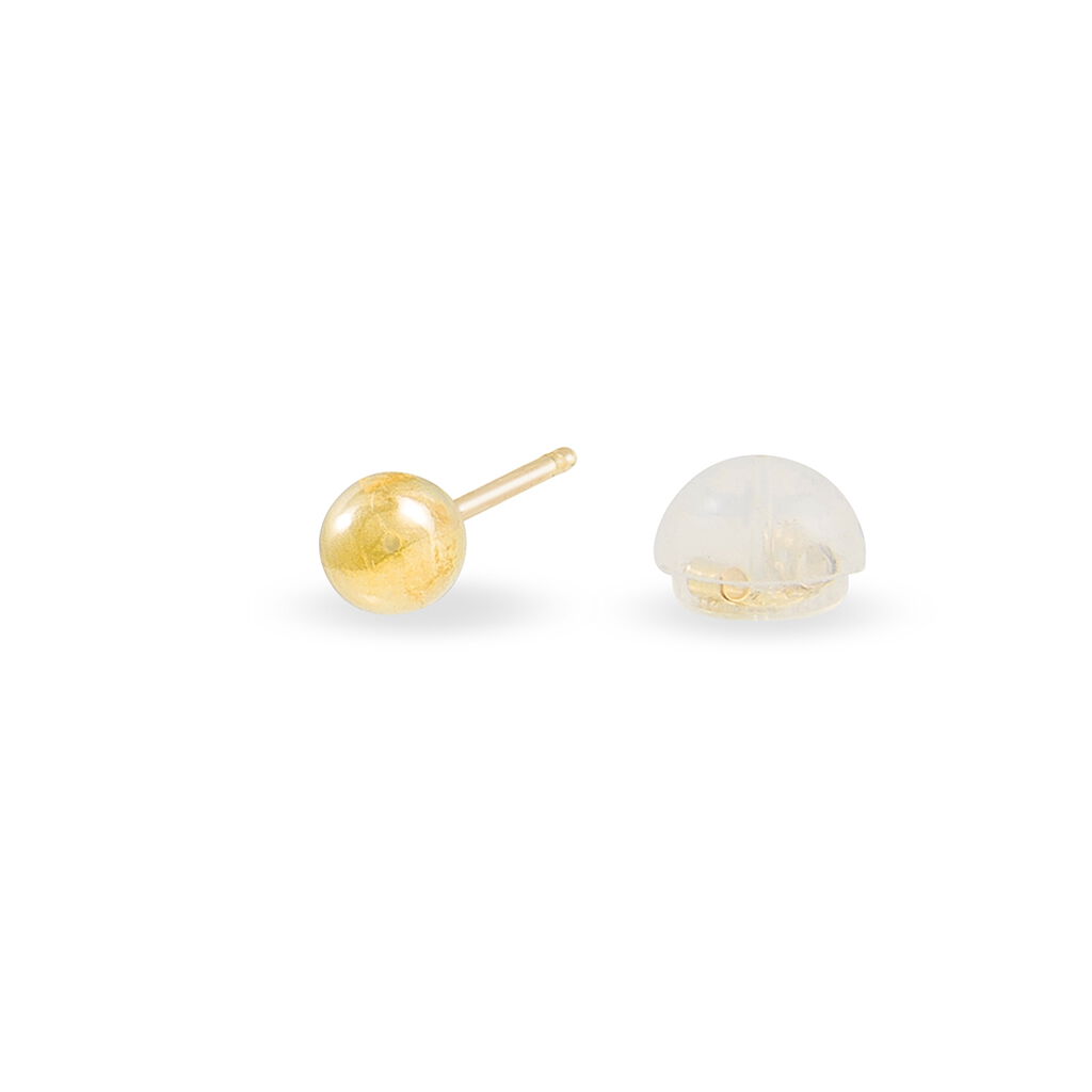 Boucles D'oreilles Puces Fidelia Boule Or Jaune