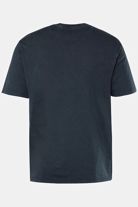 T-Shirt, Halbarm, Vintage Look, Rundhals, Brust-Print, bis 8 XL